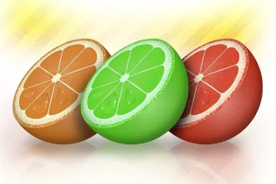 Orange dans le vert